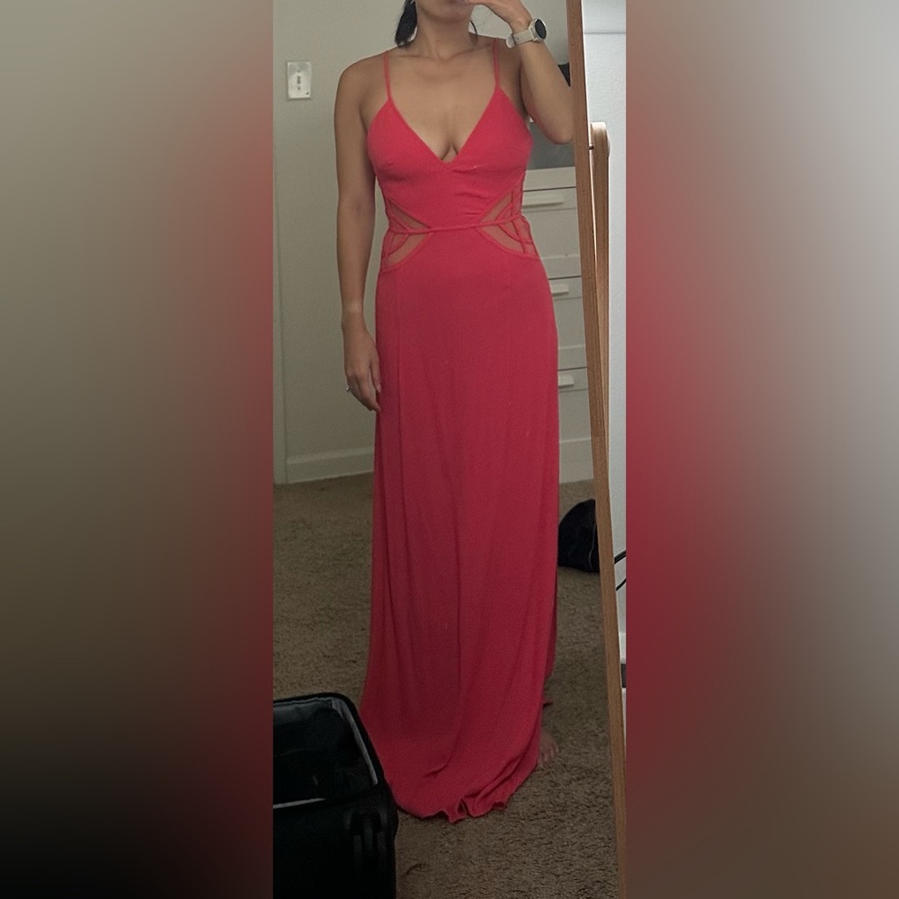 Tobi Vibrant Coral Dress